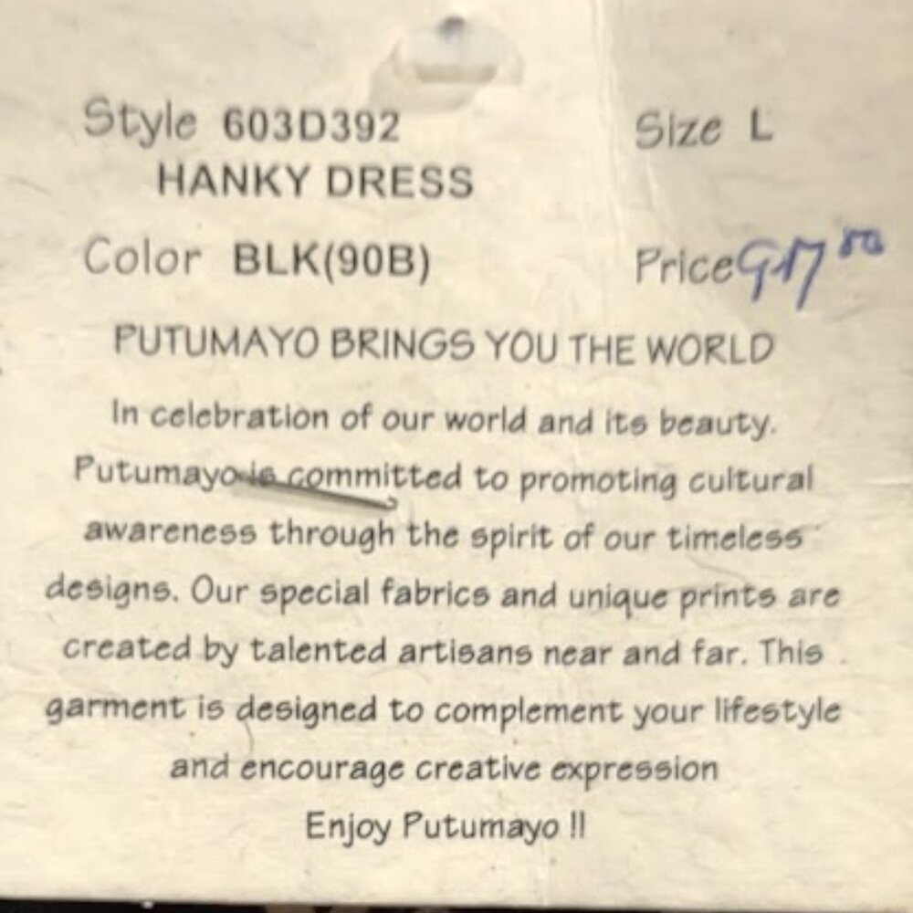PUTUMAYO NWT BLUE AND IVORY CIRCLES SPOTS GAUZY SHEER LINED ASYMMETRIC HEM L - Picture 8 of 13